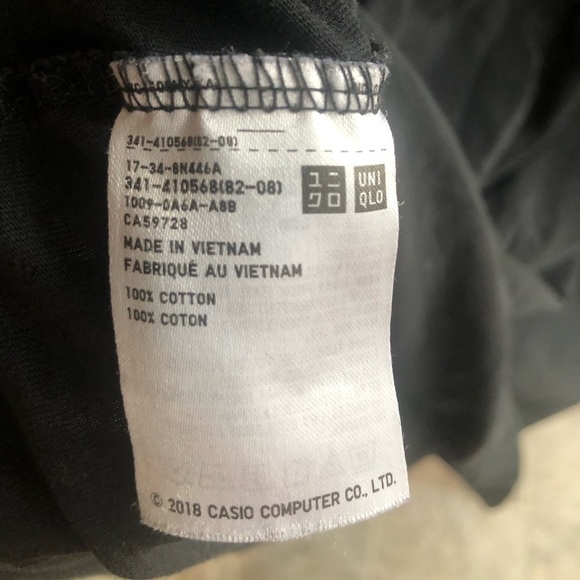 CASIO DATA BANK Uniqlo UT T-Shirt 2018 Rare Limited Edition - Picture 6 of 9